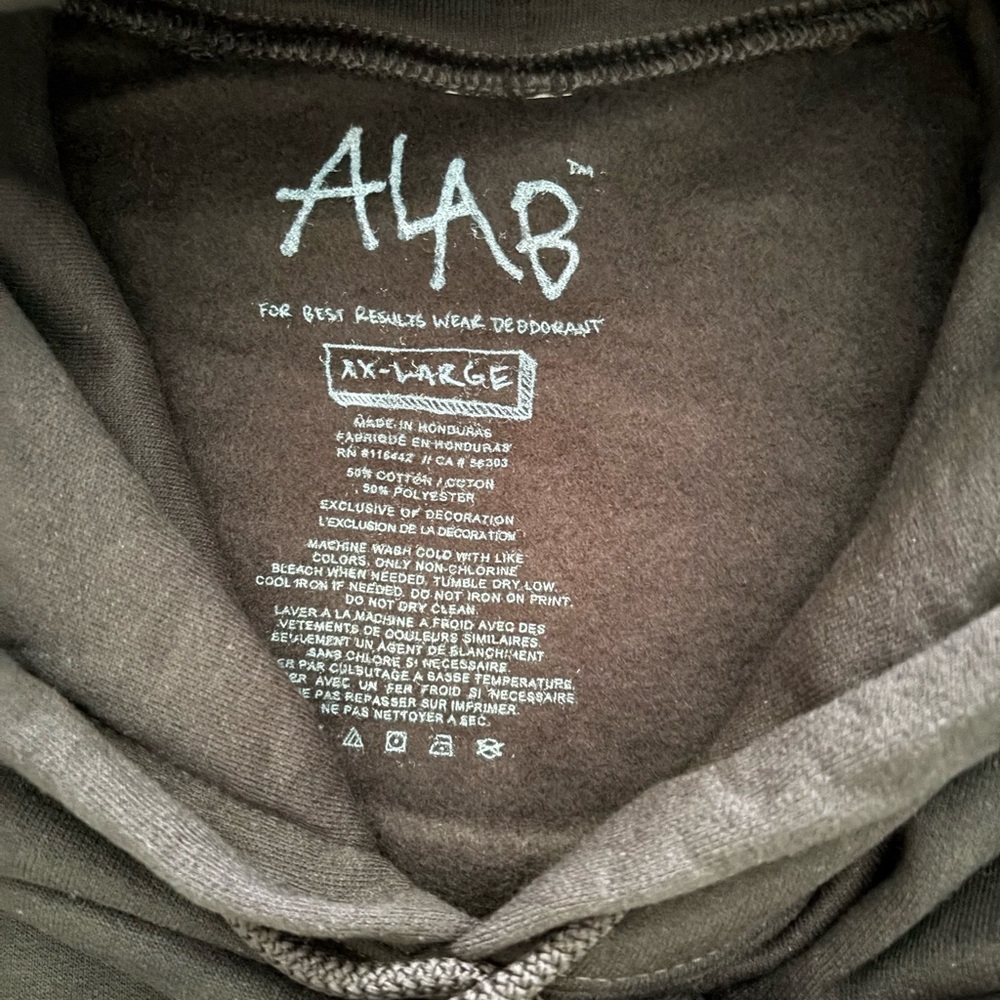 A Lab Black Graphic Hoodie for Men New - Picture 5 of 5
